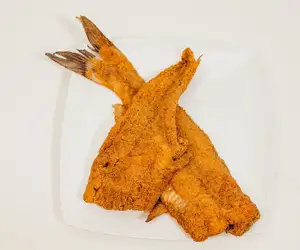 fried whole catfish, split